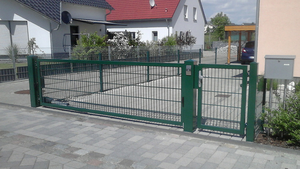 Klick GROSS Foto Gitterzaun Foto Gitterzaun
