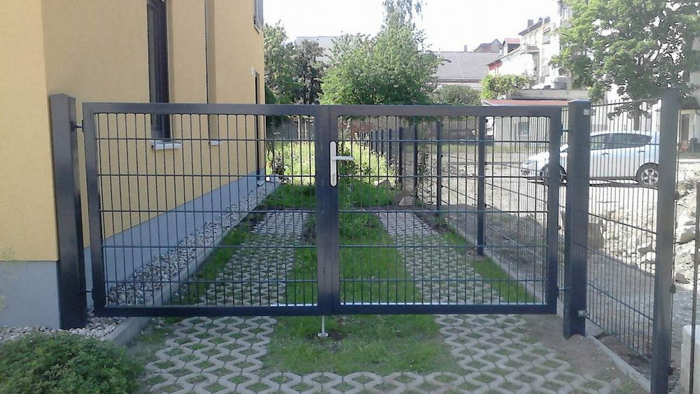 Klick GROSS Foto Gitterzaun Foto Gitterzaun